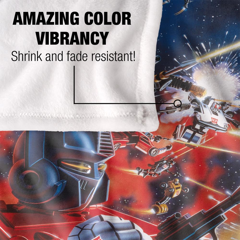 Multicoloured - Lifestyle - Transformers Silky Box Art Autobot Supersoft Blanket
