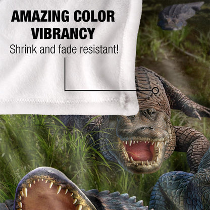 Multicoloured - Lifestyle - JQ Licensing Jlo Silky Alligator Supersoft Blanket