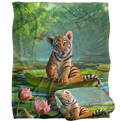 Multicoloured - Back - JQ Licensing Jlo Silky Floral Tiger Supersoft Blanket