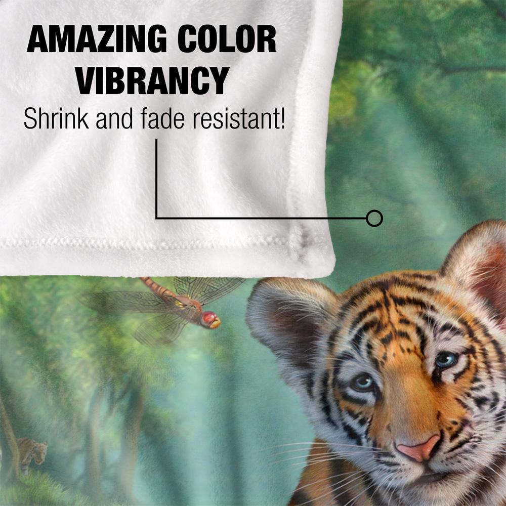 Multicoloured - Lifestyle - JQ Licensing Jlo Silky Floral Tiger Supersoft Blanket