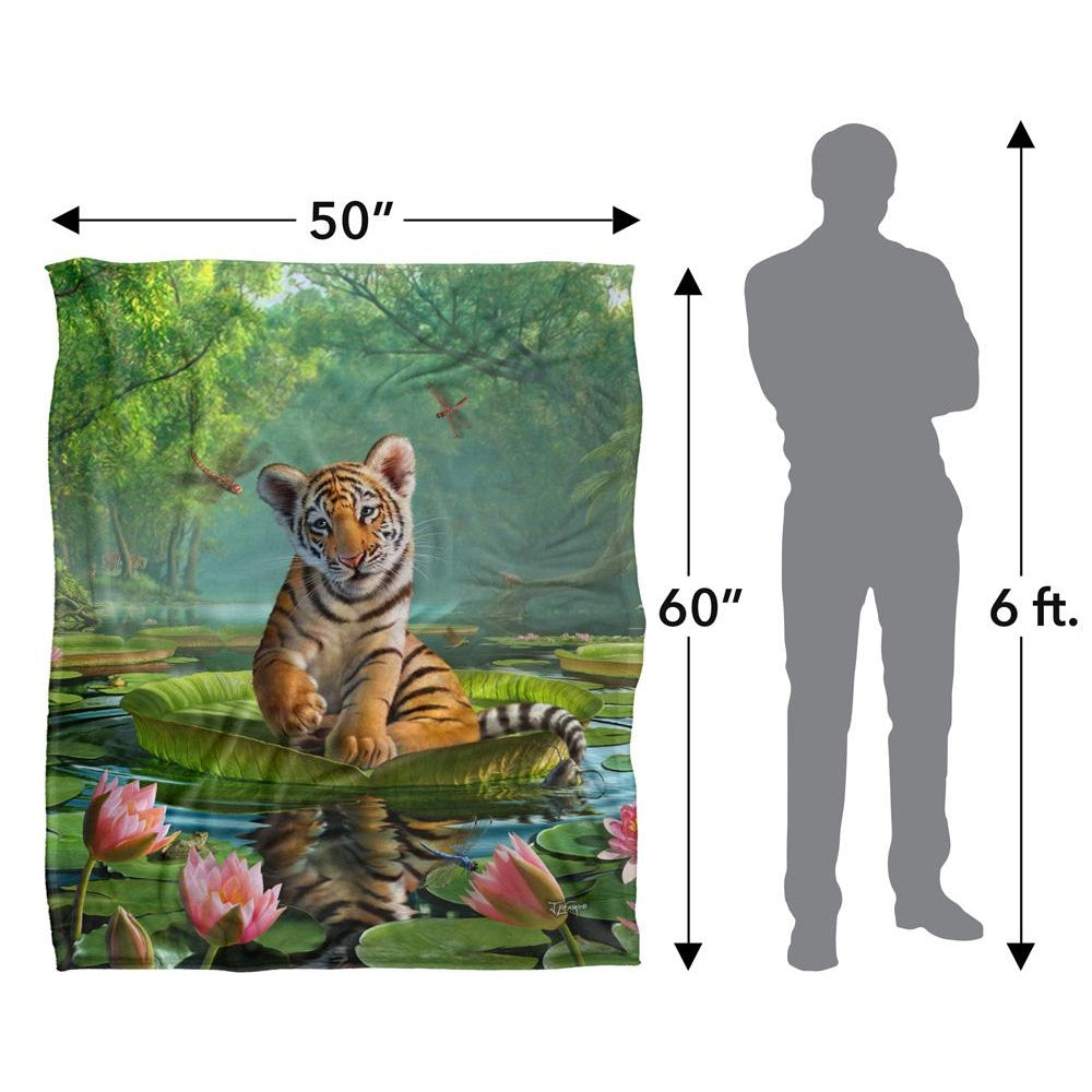 Multicoloured - Pack Shot - JQ Licensing Jlo Silky Floral Tiger Supersoft Blanket