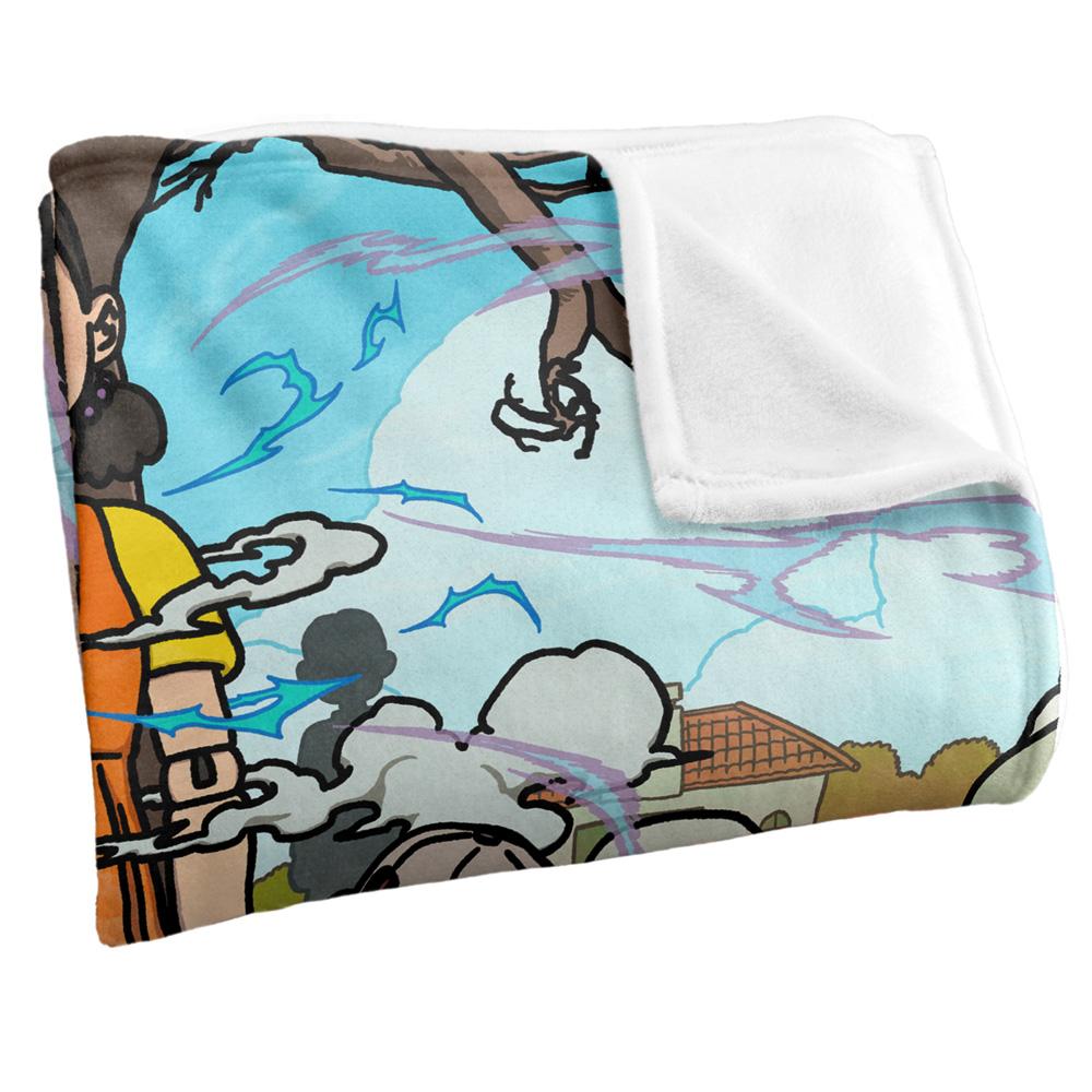 Multicoloured - Side - Squid Game 3 Stand-Off Silky Anime Supersoft Blanket