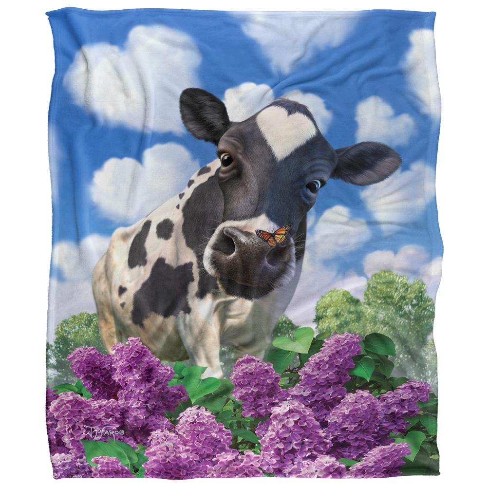 Multicoloured - Front - JQ Licensing Jlo Silky Cow Supersoft Blanket
