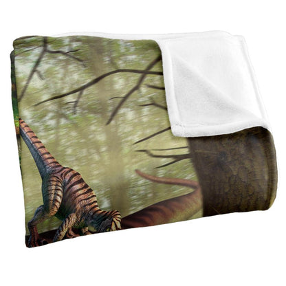 Multicoloured - Side - JQ Licensing Jlo Silky T-Rex Supersoft Blanket