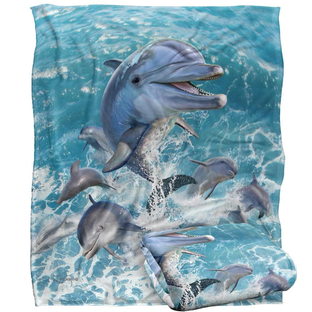Multicoloured - Back - JQ Licensing Jlo Silky Dolphin Jumpers Supersoft Blanket
