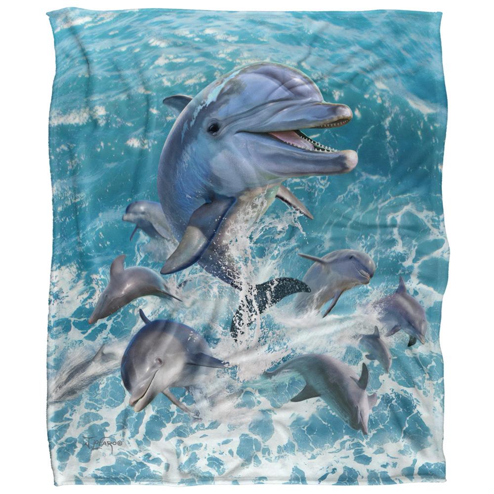 Multicoloured - Front - JQ Licensing Jlo Silky Dolphin Jumpers Supersoft Blanket