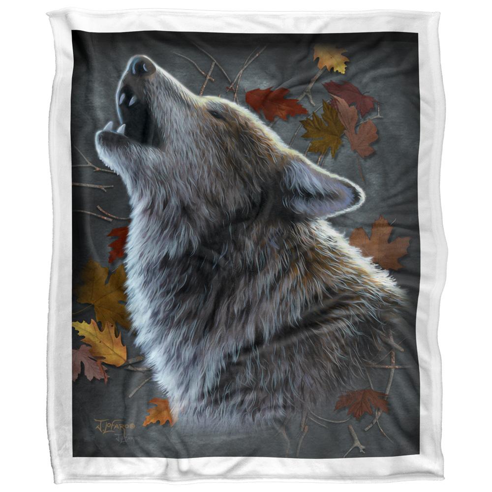 Multicoloured - Front - JQ Licensing Jlo Silky Howling Wolf Supersoft Blanket