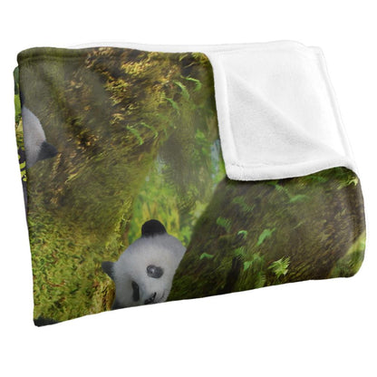 Multicoloured - Side - JQ Licensing Family Panda Supersoft Blanket