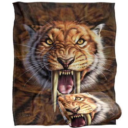 Multicoloured - Back - JQ Licensing Jlo Silky Tiger Supersoft Blanket