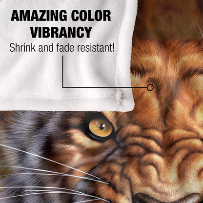 Multicoloured - Lifestyle - JQ Licensing Jlo Silky Tiger Supersoft Blanket