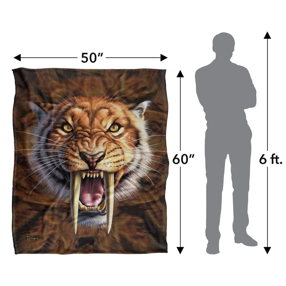 Multicoloured - Pack Shot - JQ Licensing Jlo Silky Tiger Supersoft Blanket