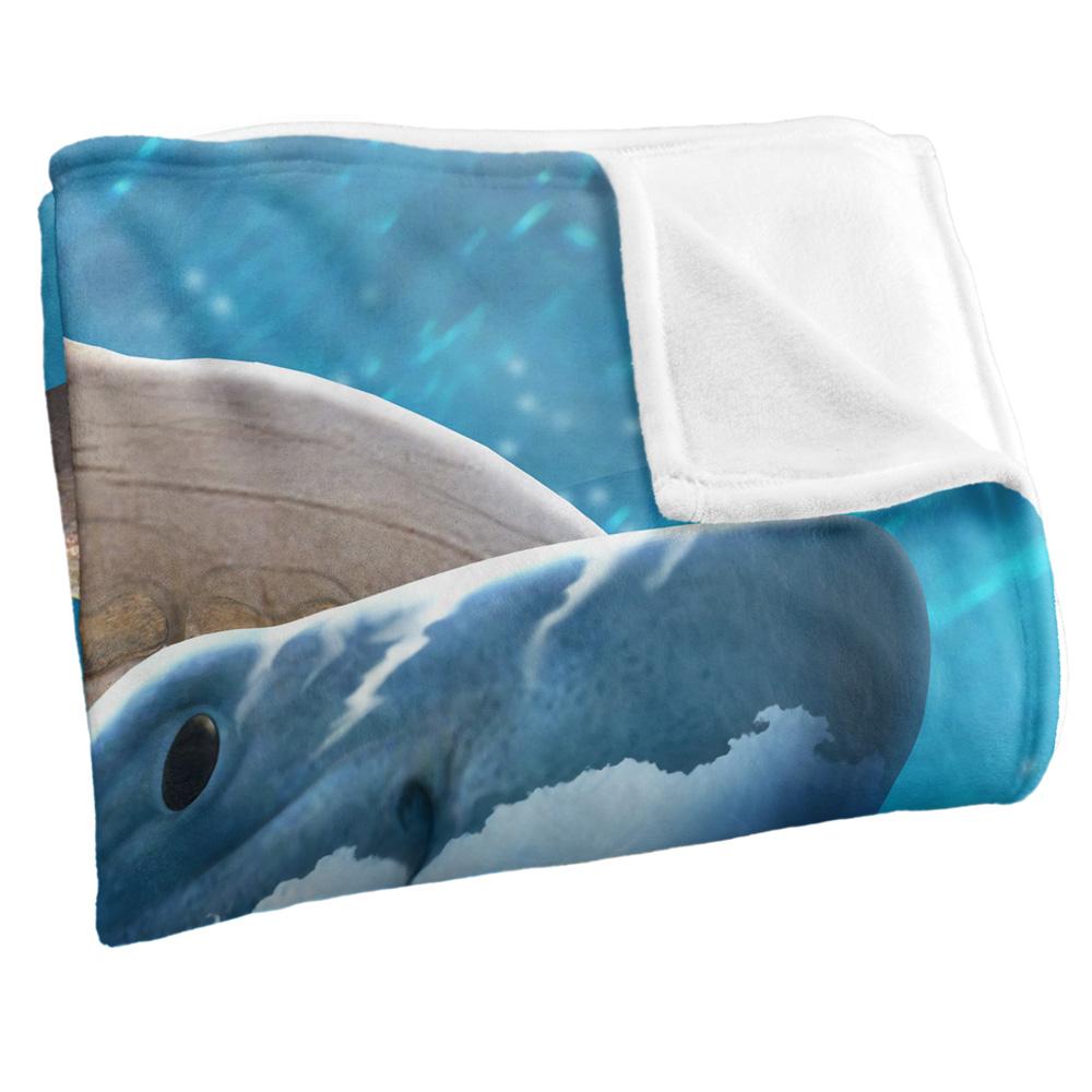 Multicoloured - Side - JQ Licensing Hunting Shark Supersoft Blanket