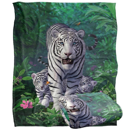 Multicoloured - Back - JQ Licensing Jlo Silky Tiger Supersoft Blanket