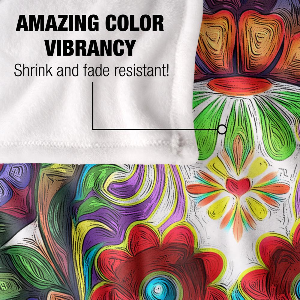 Multicoloured - Lifestyle - JQ Licensing James Piazza Silky Sugar Skull Supersoft Blanket