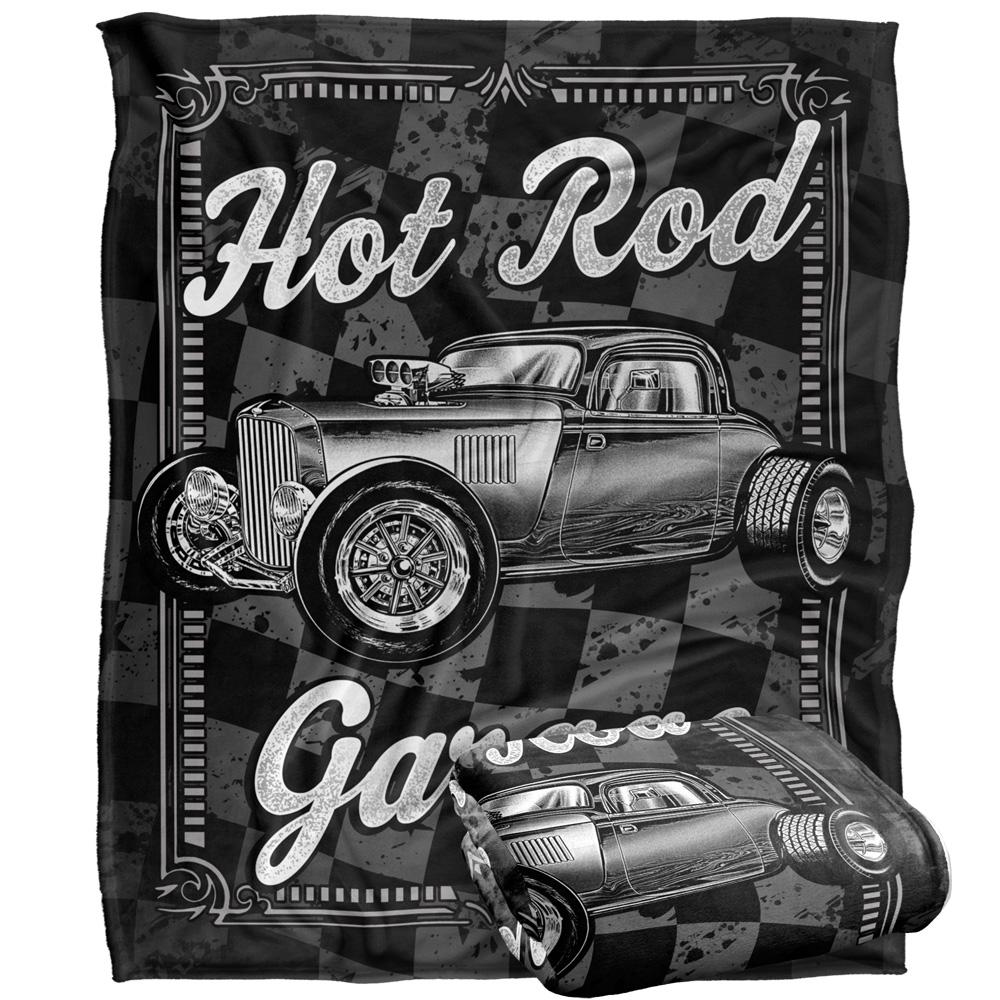 Multicoloured - Back - JQ Licensing James Piazza Garage Silky Hot Rod Supersoft Blanket