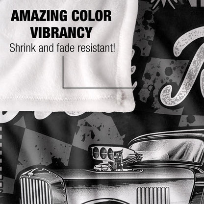 Multicoloured - Lifestyle - JQ Licensing James Piazza Garage Silky Hot Rod Supersoft Blanket