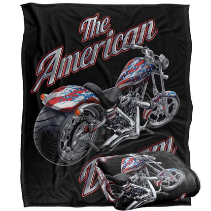 Multicoloured - Back - JQ Licensing James Piazza The American Dream Silky Motorbike Supersoft Blanket