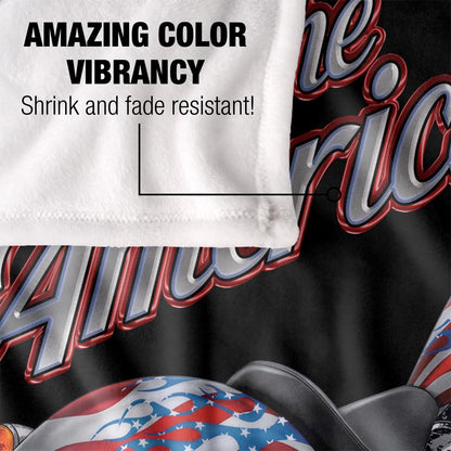 Multicoloured - Lifestyle - JQ Licensing James Piazza The American Dream Silky Motorbike Supersoft Blanket
