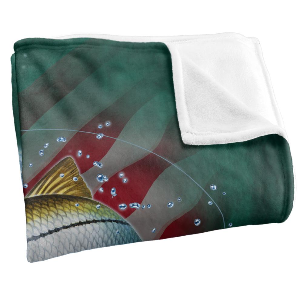 Multicoloured - Side - JQ Licensing Patriotic Silky Snook Fishing Supersoft Blanket