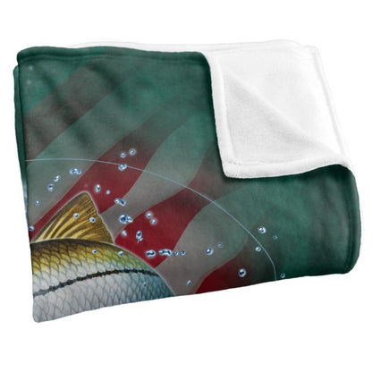 Multicoloured - Side - JQ Licensing Patriotic Silky Snook Fishing Supersoft Blanket