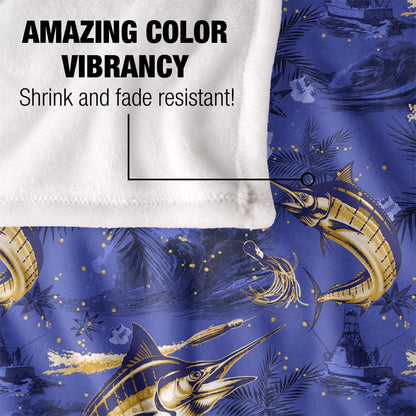 Multicoloured - Lifestyle - JQ Licensing Jl-Jp-Jq 2 Silky Tiki Flower Fishing Supersoft Blanket