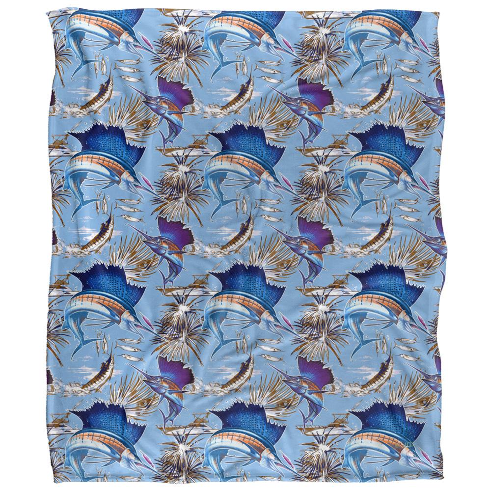 Multicoloured - Front - JQ Licensing Silky Sailfish Fishing Supersoft Blanket