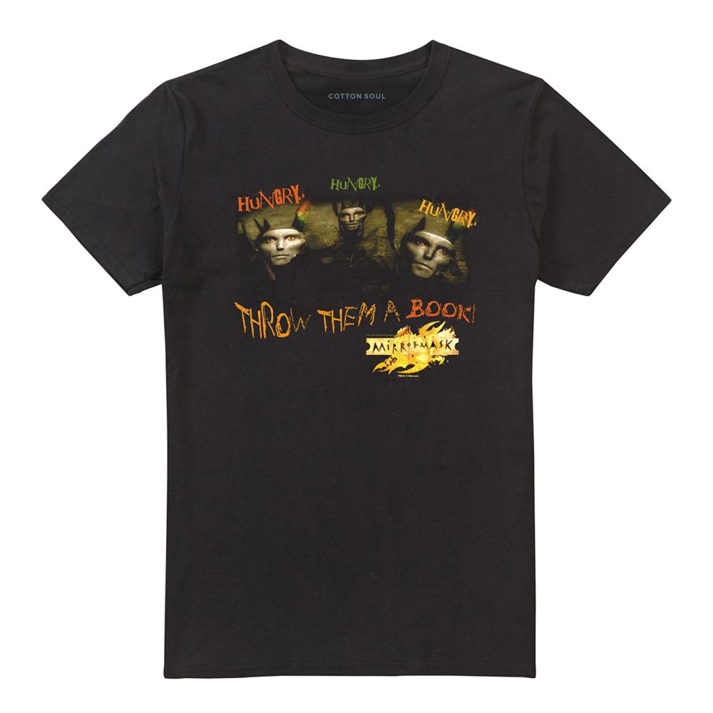Black - Front - MirrorMask Unisex Adult Hungry T-Shirt