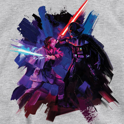 Athletic - Side - Star Wars: Obi-Wan Kenobi Childrens-Kids Darth Vader Painted Heather Hoodie