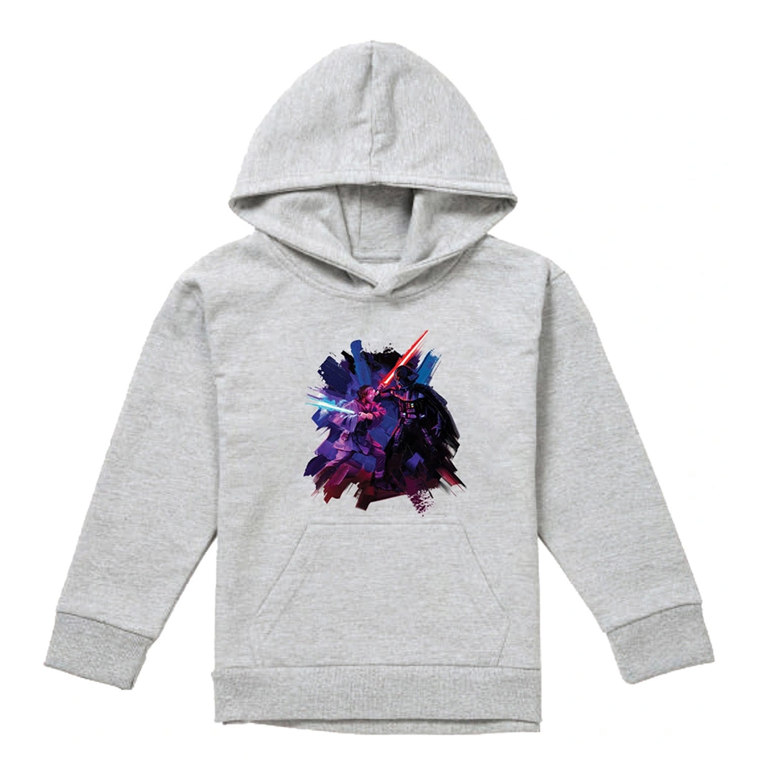 Athletic - Front - Star Wars: Obi-Wan Kenobi Childrens-Kids Darth Vader Painted Heather Hoodie