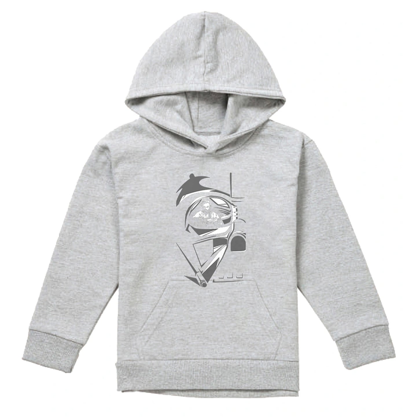 Athletic - Front - Star Wars: Obi-Wan Kenobi Childrens-Kids Darth Vader Eye Heather Hoodie
