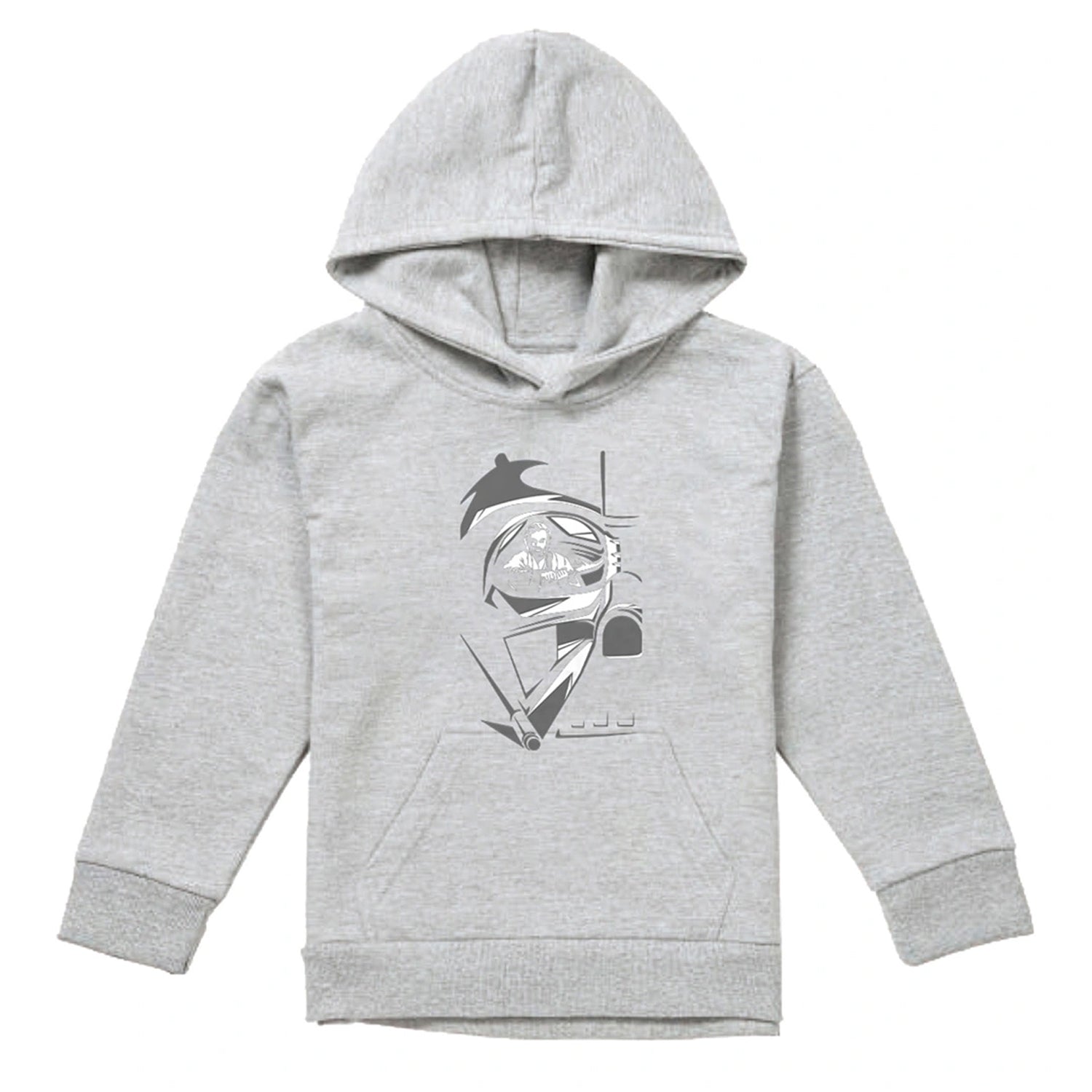 Athletic - Front - Star Wars: Obi-Wan Kenobi Childrens-Kids Darth Vader Eye Heather Hoodie