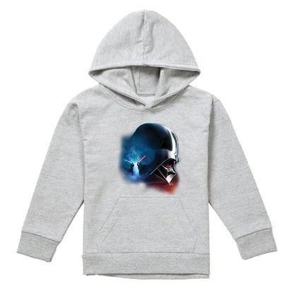 Athletic - Front - Star Wars: Obi-Wan Kenobi Childrens-Kids Darth Vader Poster Heather Pull Over Hoodie