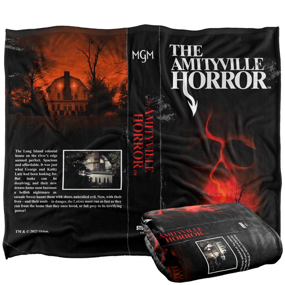 Multicoloured - Back - Amityville Horror Silky Front & Rear Supersoft Blanket