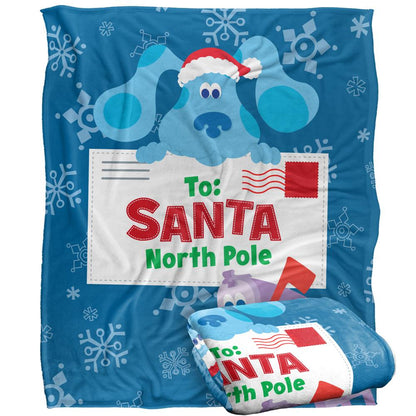 Multicoloured - Back - Blue´s Clues To Santa North Pole Silky Letter Supersoft Blanket