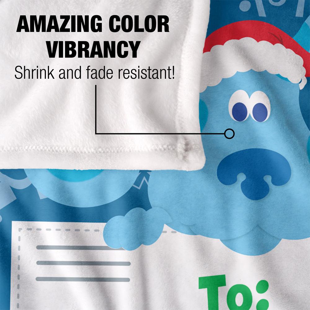 Multicoloured - Lifestyle - Blue´s Clues To Santa North Pole Silky Letter Supersoft Blanket