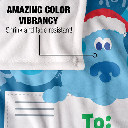Multicoloured - Lifestyle - Blue´s Clues To Santa North Pole Silky Letter Supersoft Blanket