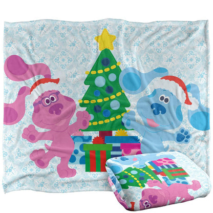 Multicoloured - Back - Blue´s Clues Silky Magenta Christmas Supersoft Blanket