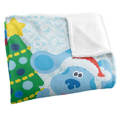 Multicoloured - Side - Blue´s Clues Silky Magenta Christmas Supersoft Blanket
