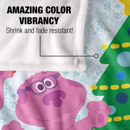 Multicoloured - Lifestyle - Blue´s Clues Silky Magenta Christmas Supersoft Blanket