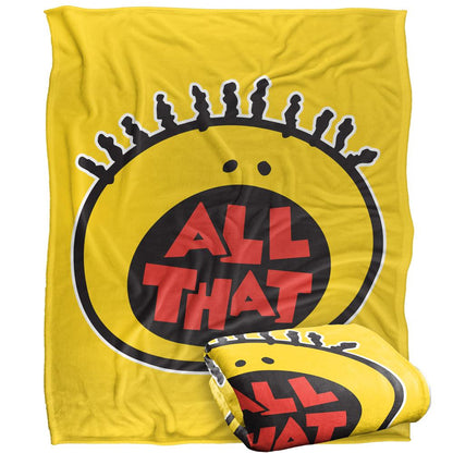 Yellow-Black-Red - Back - All That Silky Logo Supersoft Blanket