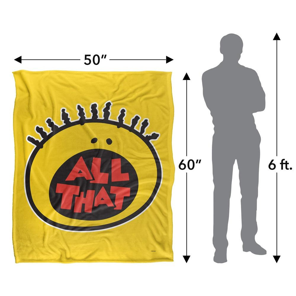 Yellow-Black-Red - Pack Shot - All That Silky Logo Supersoft Blanket