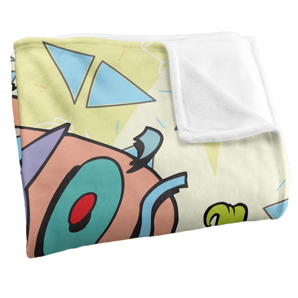 Multicoloured - Side - Rocko´s Modern Life Silky Logo Supersoft Blanket