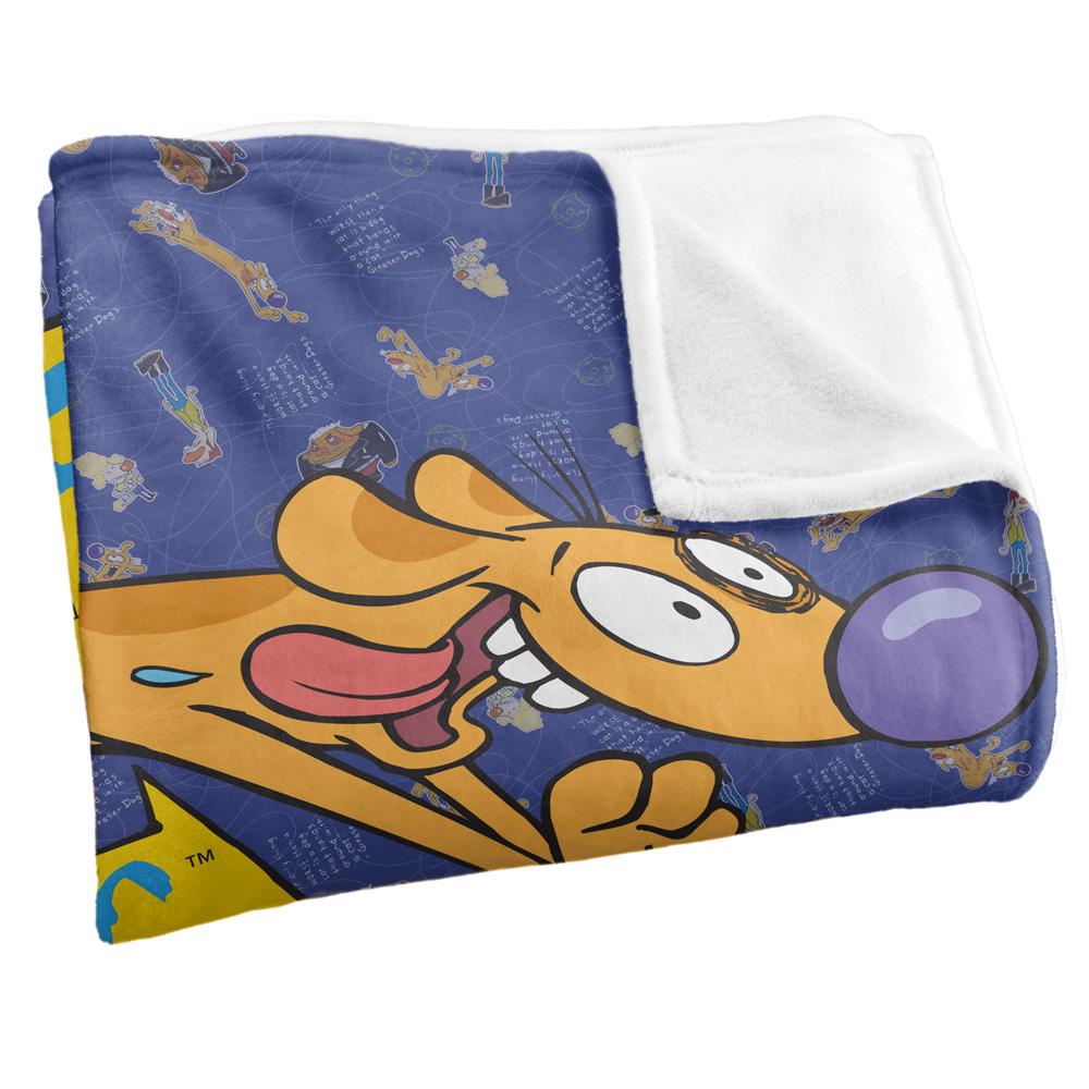 Multicoloured - Side - CatDog Silky Running Supersoft Blanket