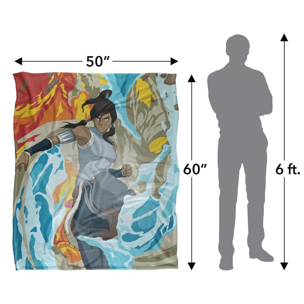 Multicoloured - Pack Shot - The Legend of Korra Avatar Silky Supersoft Blanket