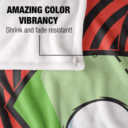 Red-Black-Green - Lifestyle - Invader Zim Silky Spiral Gir Supersoft Blanket