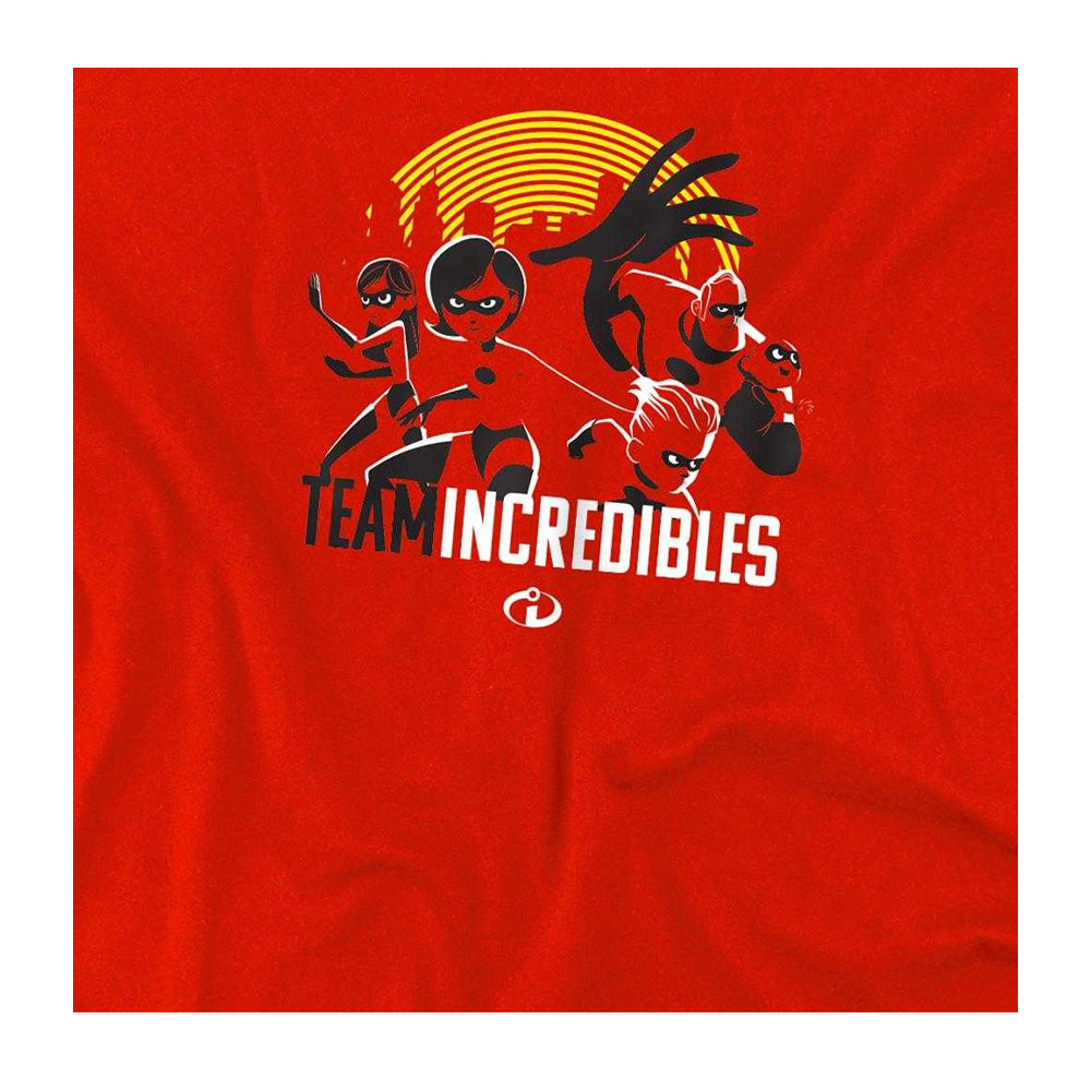 Red - Side - Incredibles 2 Boys Team T-Shirt