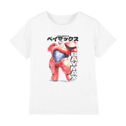White - Front - Big Hero 6 Boys Baymax Poster T-Shirt