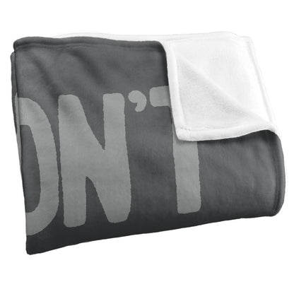Grey - Side - Labyrinth Don´t Lose Your Head Silky Supersoft Blanket
