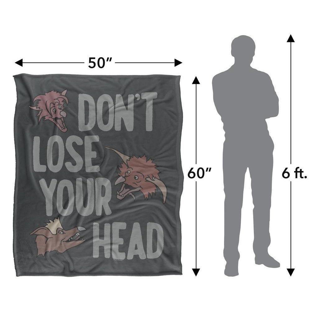 Grey - Pack Shot - Labyrinth Don´t Lose Your Head Silky Supersoft Blanket