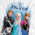 White - Pack Shot - Frozen Womens-Ladies Elsa Anna Kristoff Olaf Poster T-Shirt